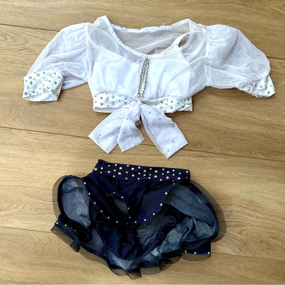Kelle semi custom two piece dance competition costume.